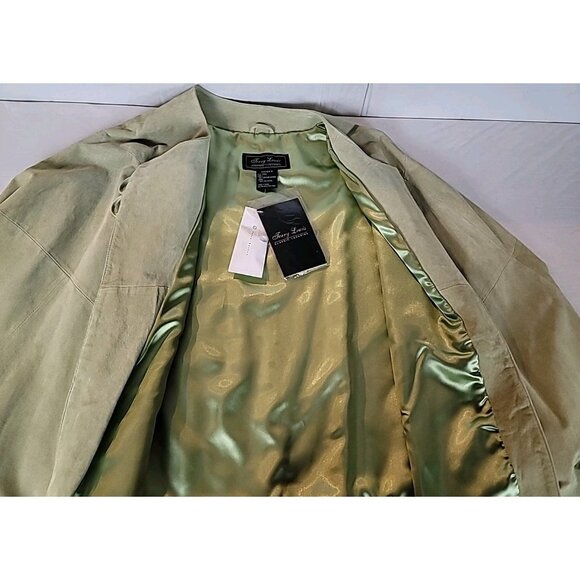 Terry Lewis Classic Luxurie Women Suede Leather Fringe Cape One Size Mint Green - Picture 10 of 14